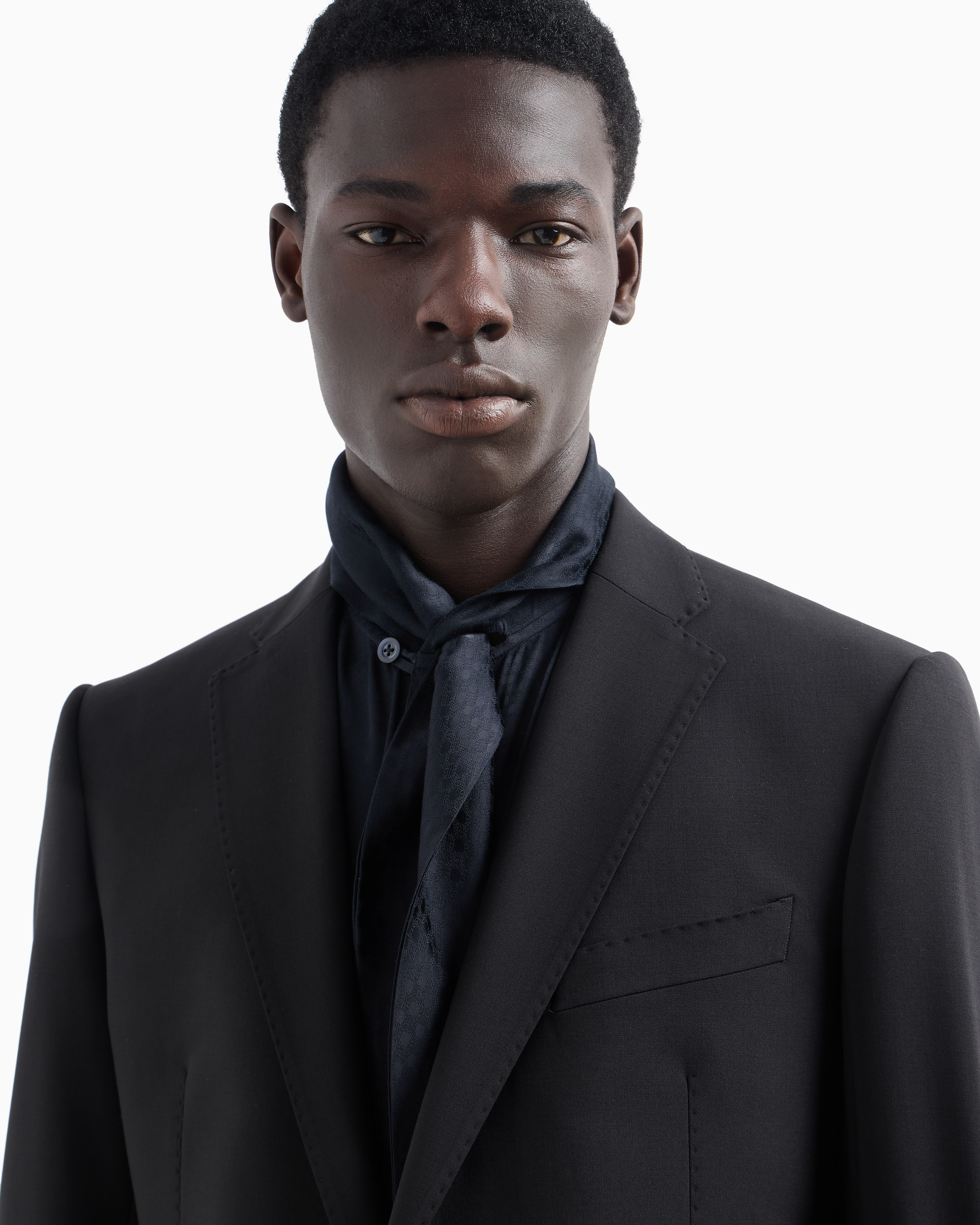 Abito in lana bi-stretch EM000030 TE10404 UC001 EMPORIO ARMANI Black 