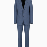 Abito slim fit in lana EM000030 TE10412 OB005 EMPORIO ARMANI Blu medio melange 