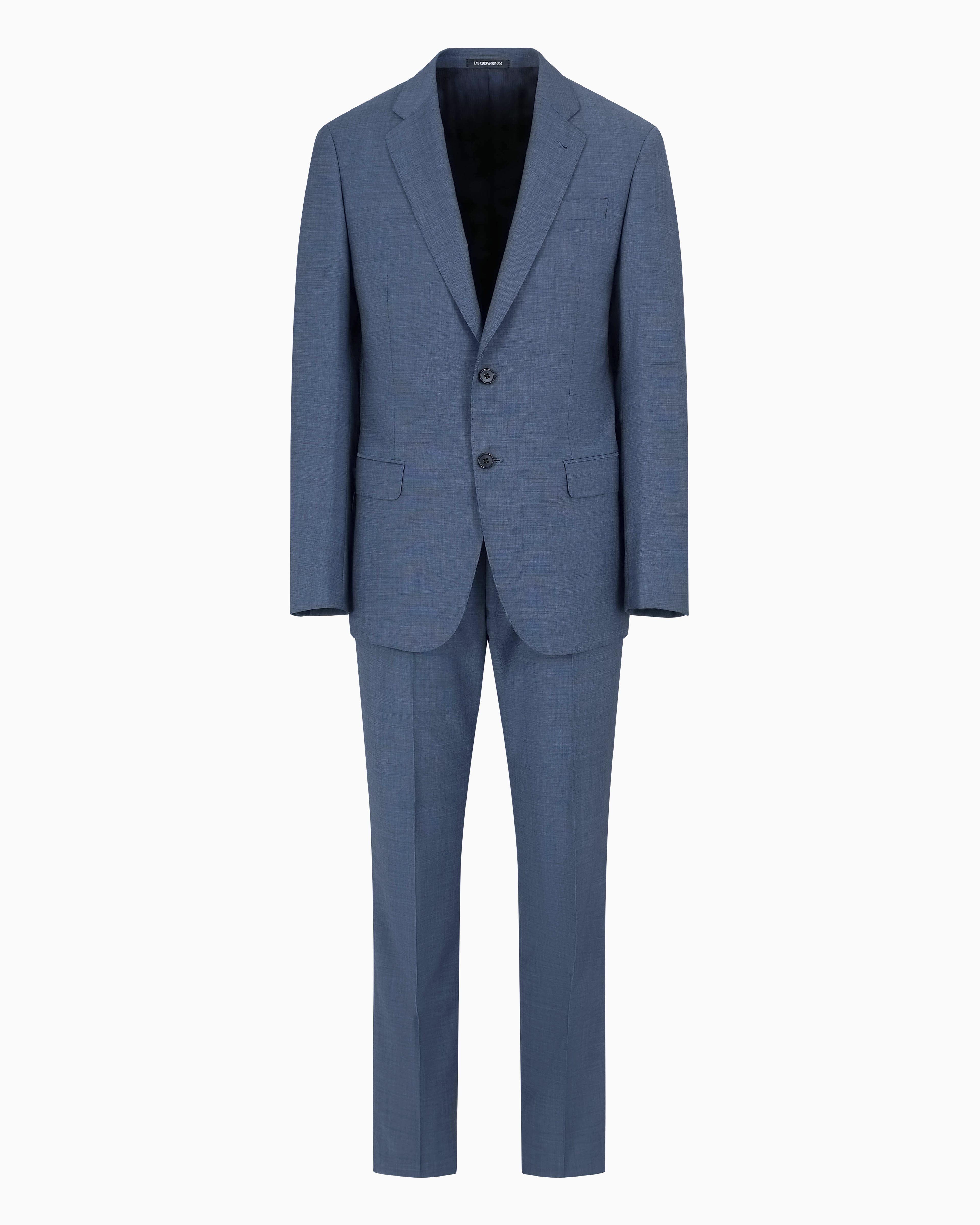 Abito slim fit in lana EM000030 TE10412 OB005 EMPORIO ARMANI Blu medio melange 
