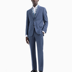 Abito slim fit in lana EM000030 TE10412 OB005 EMPORIO ARMANI Blu medio melange 