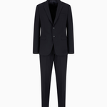 Abito in lana bi-stretch EM000098 TE10404 UB109 EMPORIO ARMANI Dark navy 