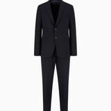 Abito in lana bi-stretch EM000098 TE10404 UB109 EMPORIO ARMANI Dark navy 