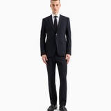 Abito in lana bi-stretch EM000098 TE10404 UB109 EMPORIO ARMANI Dark navy 