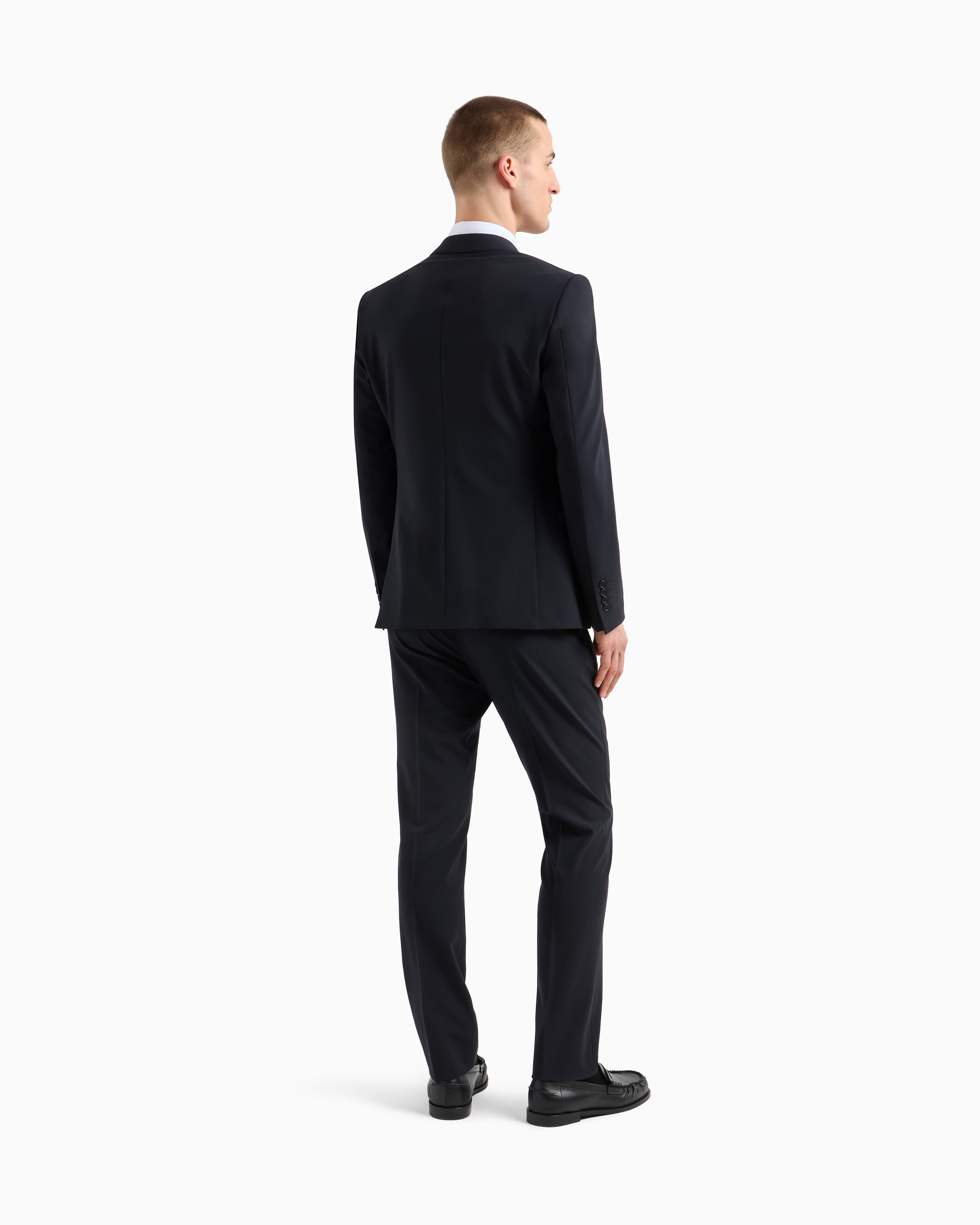 Abito in lana bi-stretch EM000098 TE10404 UB109 EMPORIO ARMANI Dark navy 