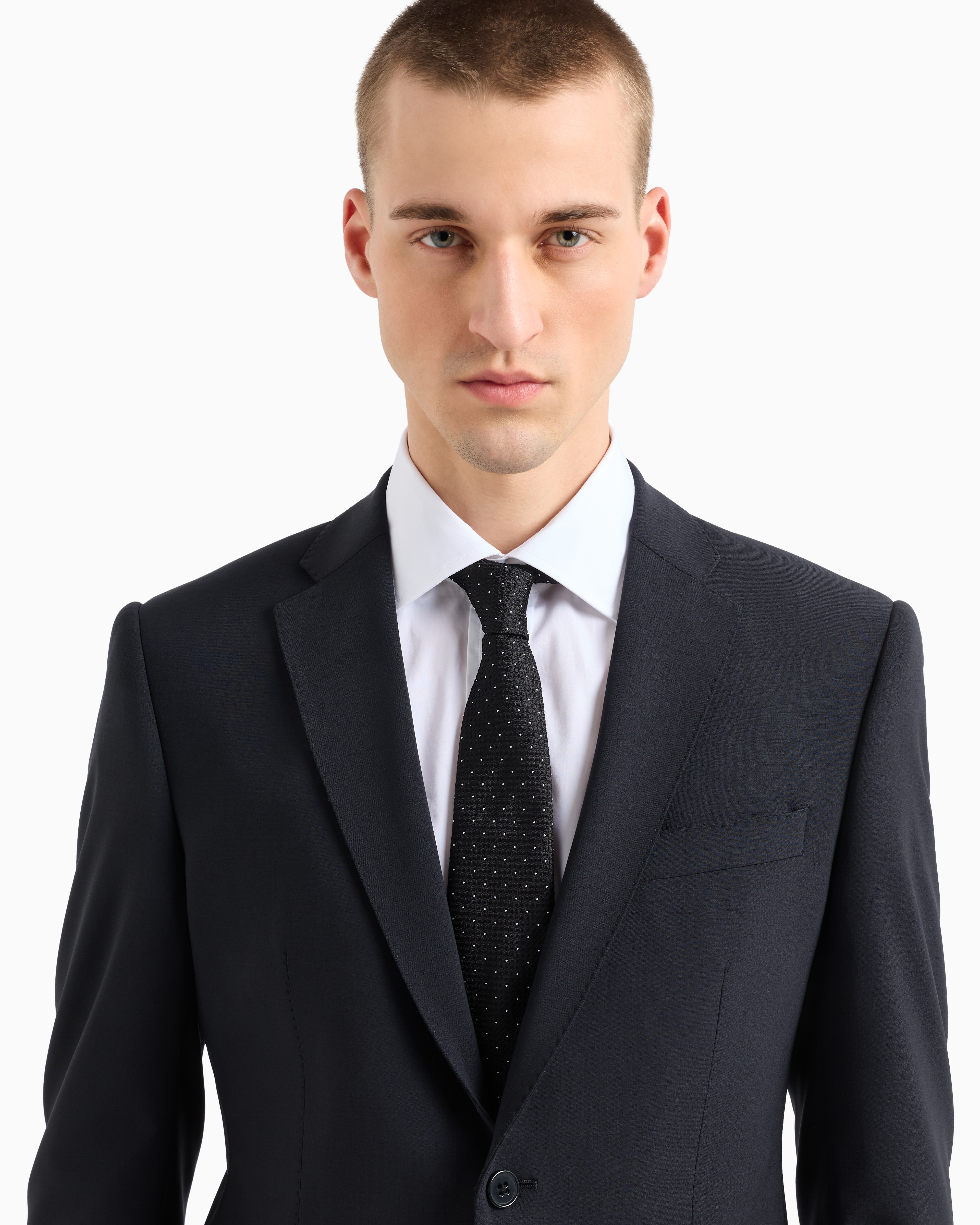 Abito in lana bi-stretch EM000098 TE10404 UB109 EMPORIO ARMANI Dark navy 
