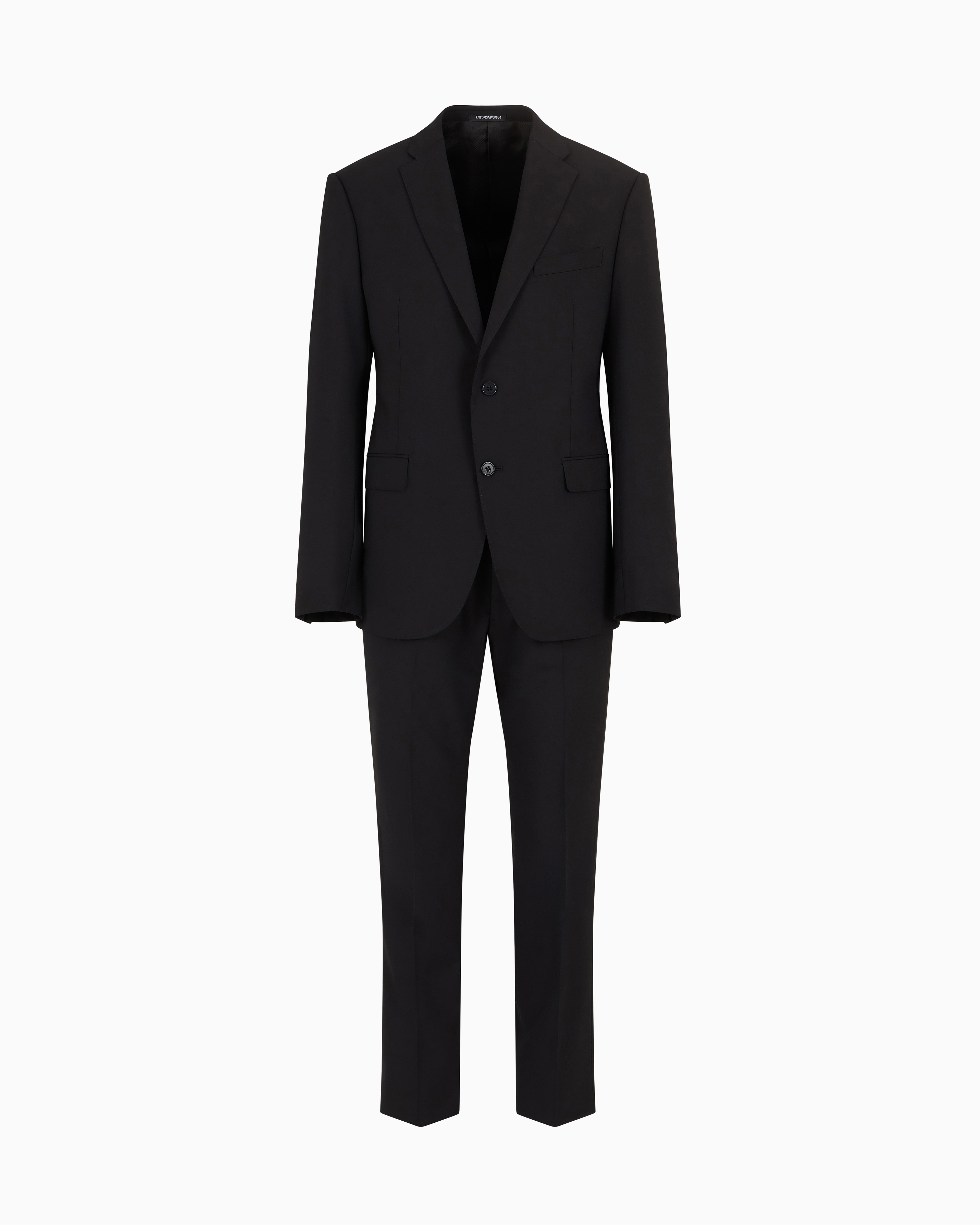Abito monopetto in lana stretch EM000098 TE10404 UC001 EMPORIO ARMANI Black beauty 