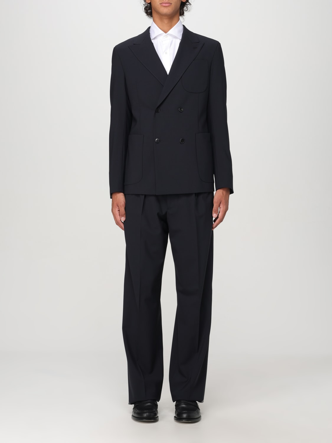 Abito doppiopetto in lana stretch EM000141 TE10404 UB109 EMPORIO ARMANI Dark navy 