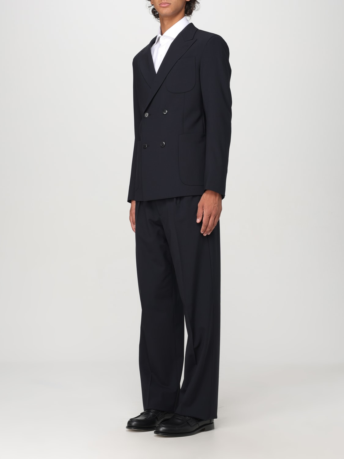 Abito doppiopetto in lana stretch EM000141 TE10404 UB109 EMPORIO ARMANI Dark navy 