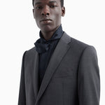 Abito slim fit in lana stretch EM000478 TE10971 O8004 EMPORIO ARMANI Dark grey melange 