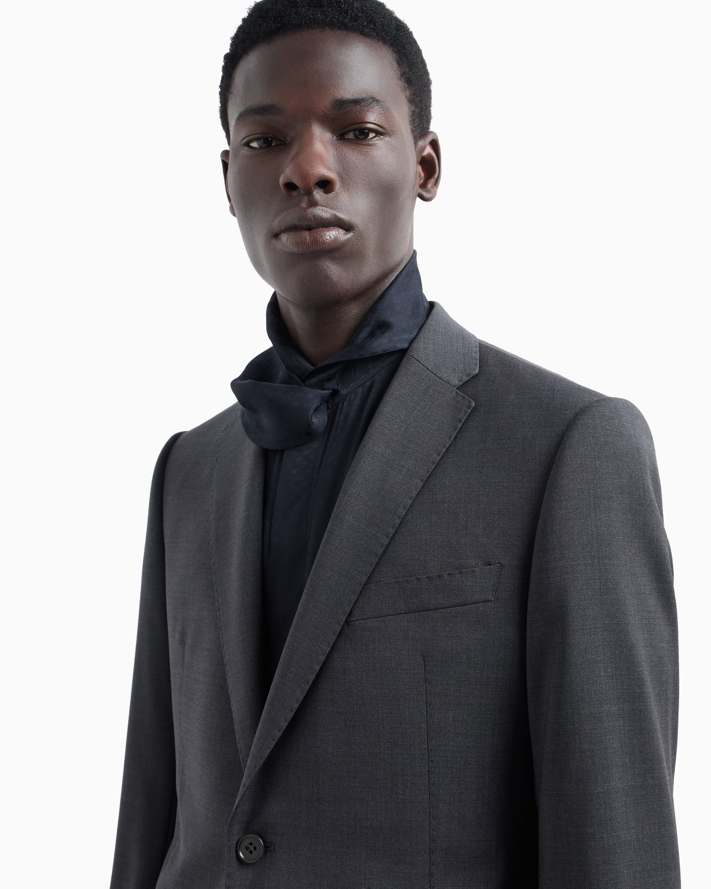 Abito slim fit in lana stretch EM000478 TE10971 O8004 EMPORIO ARMANI Dark grey melange 