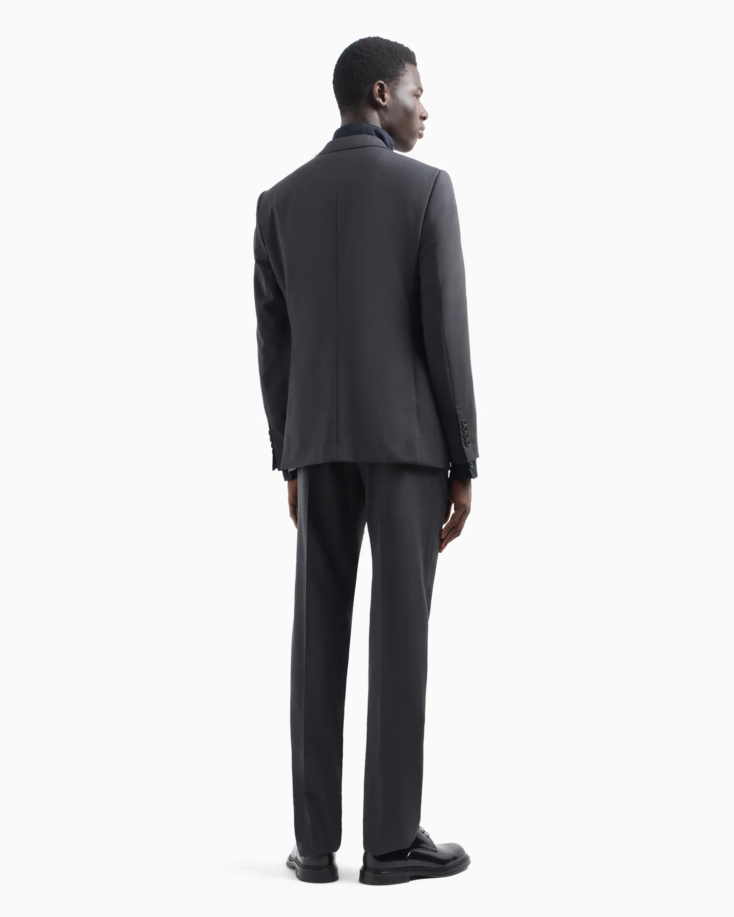 Abito slim fit in lana stretch EM000478 TE10971 O8004 EMPORIO ARMANI Dark grey melange 