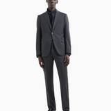 Abito slim fit in lana stretch EM000478 TE10971 O8004 EMPORIO ARMANI Dark grey melange 