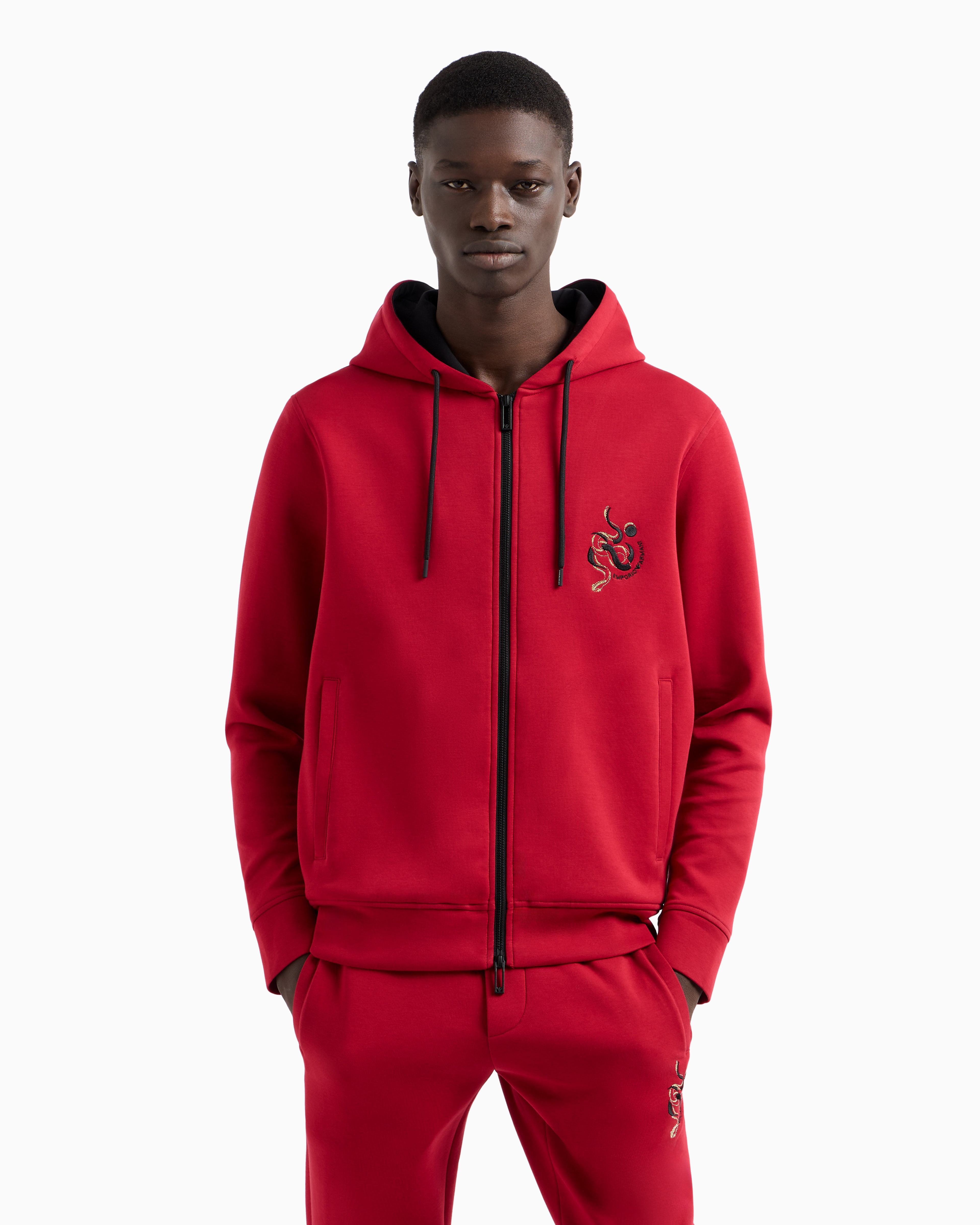 Felpa con cappuccio EM001699 AF10013 U5078 EMPORIO ARMANI Rio red 