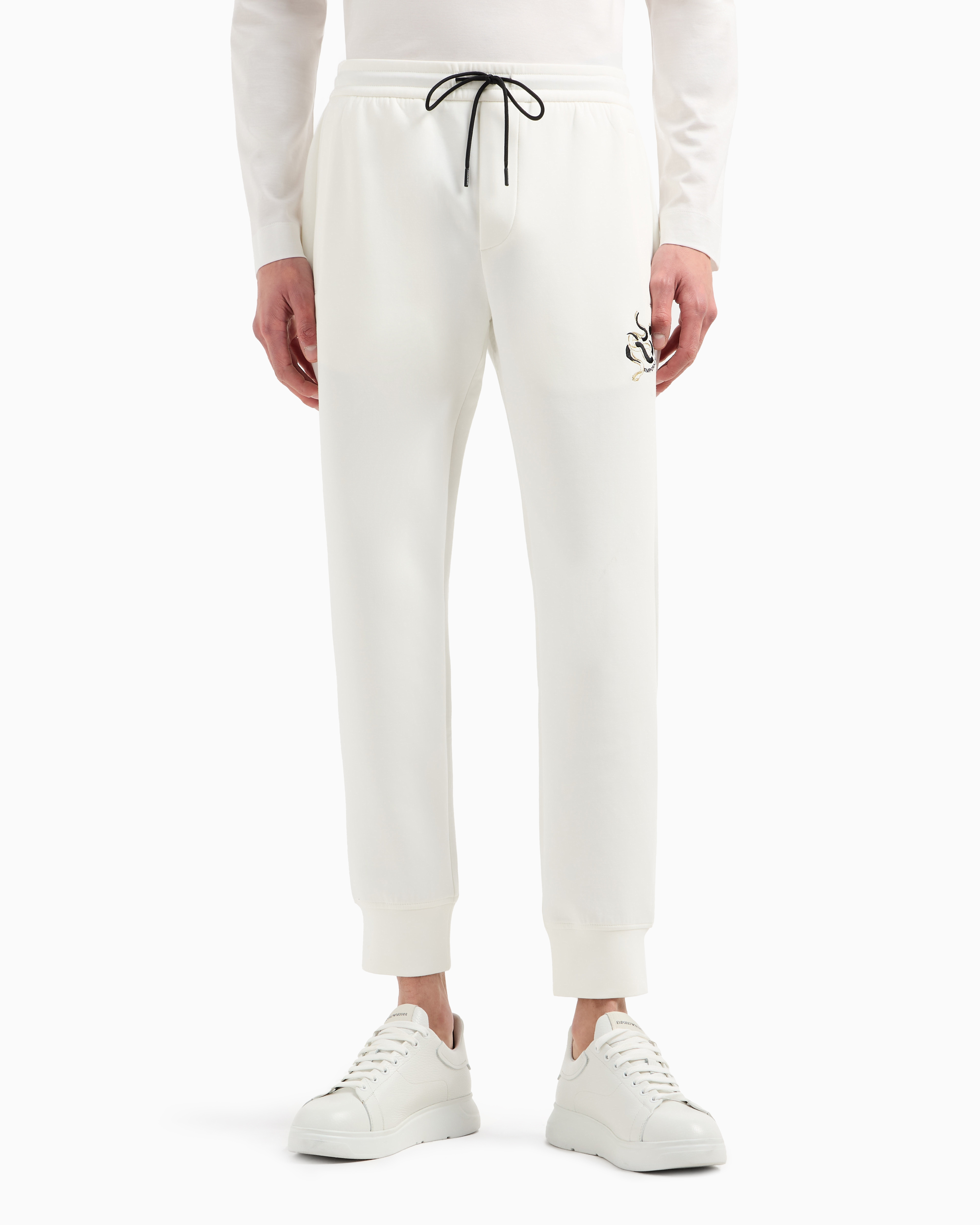 Pantalone in jersey EM001701 AF10013 U0003 EMPORIO ARMANI Snow white 