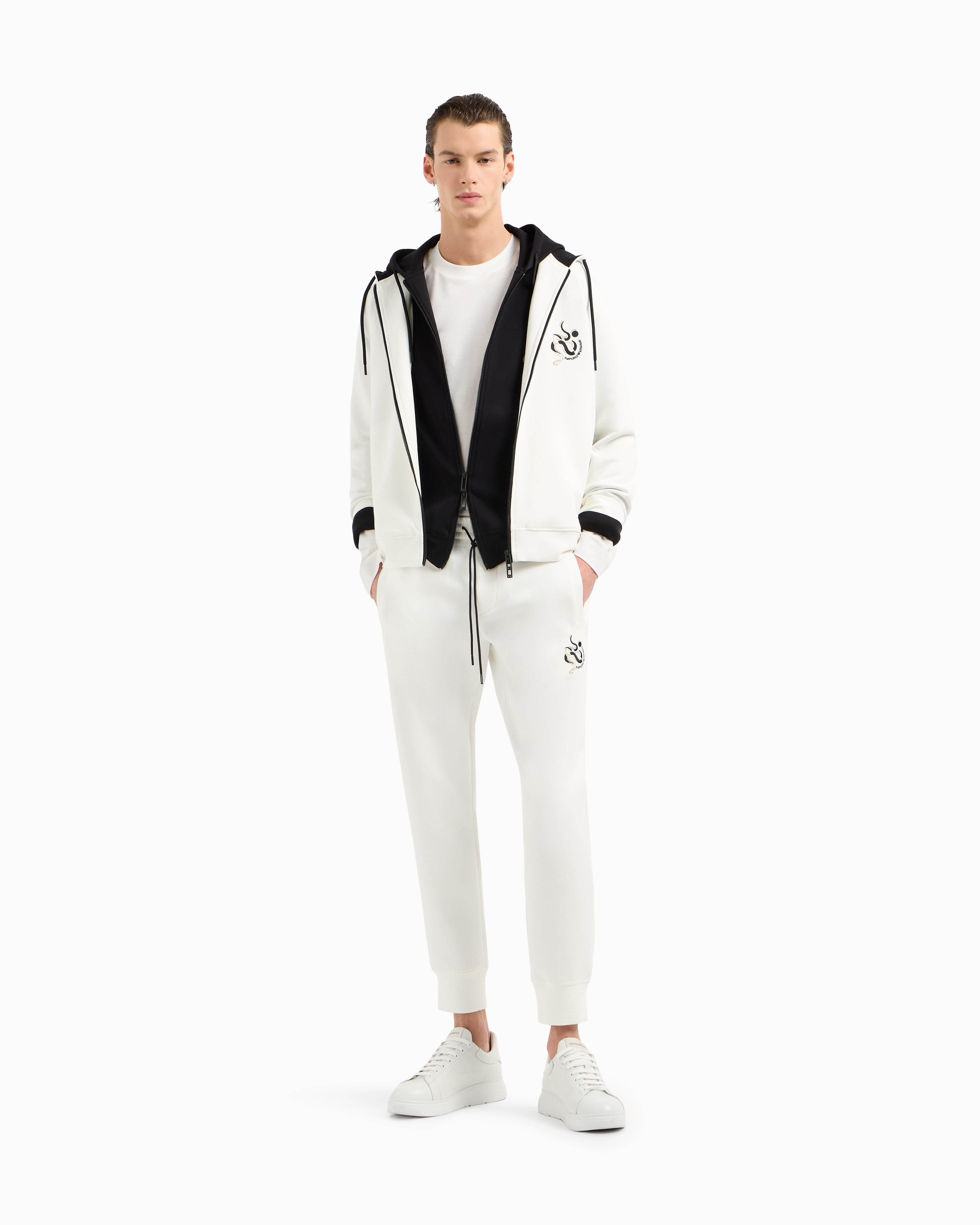 Pantalone in jersey EM001701 AF10013 U0003 EMPORIO ARMANI Snow white 