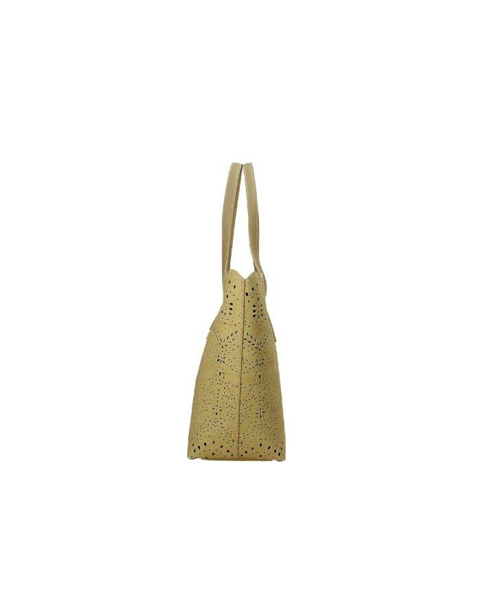 Borsa mezzaluna in canvas sangallo 12401910 492 ERMANNO FIRENZE Sand 
