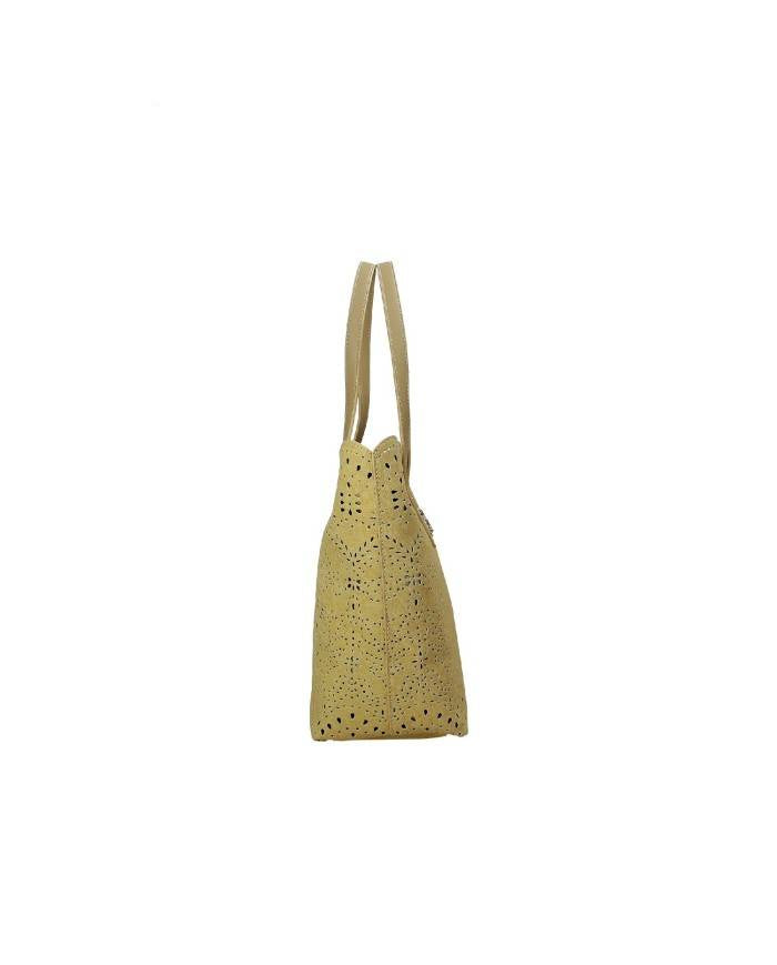 Borsa mezzaluna in canvas sangallo 12401910 492 ERMANNO FIRENZE Sand 
