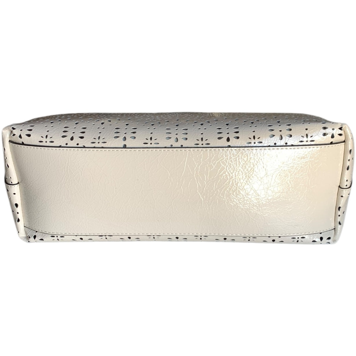 Borsa a mano traforata 12401914 1723 ERMANNO FIRENZE Off white 