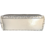 Borsa a mano traforata 12401914 1723 ERMANNO FIRENZE Off white 