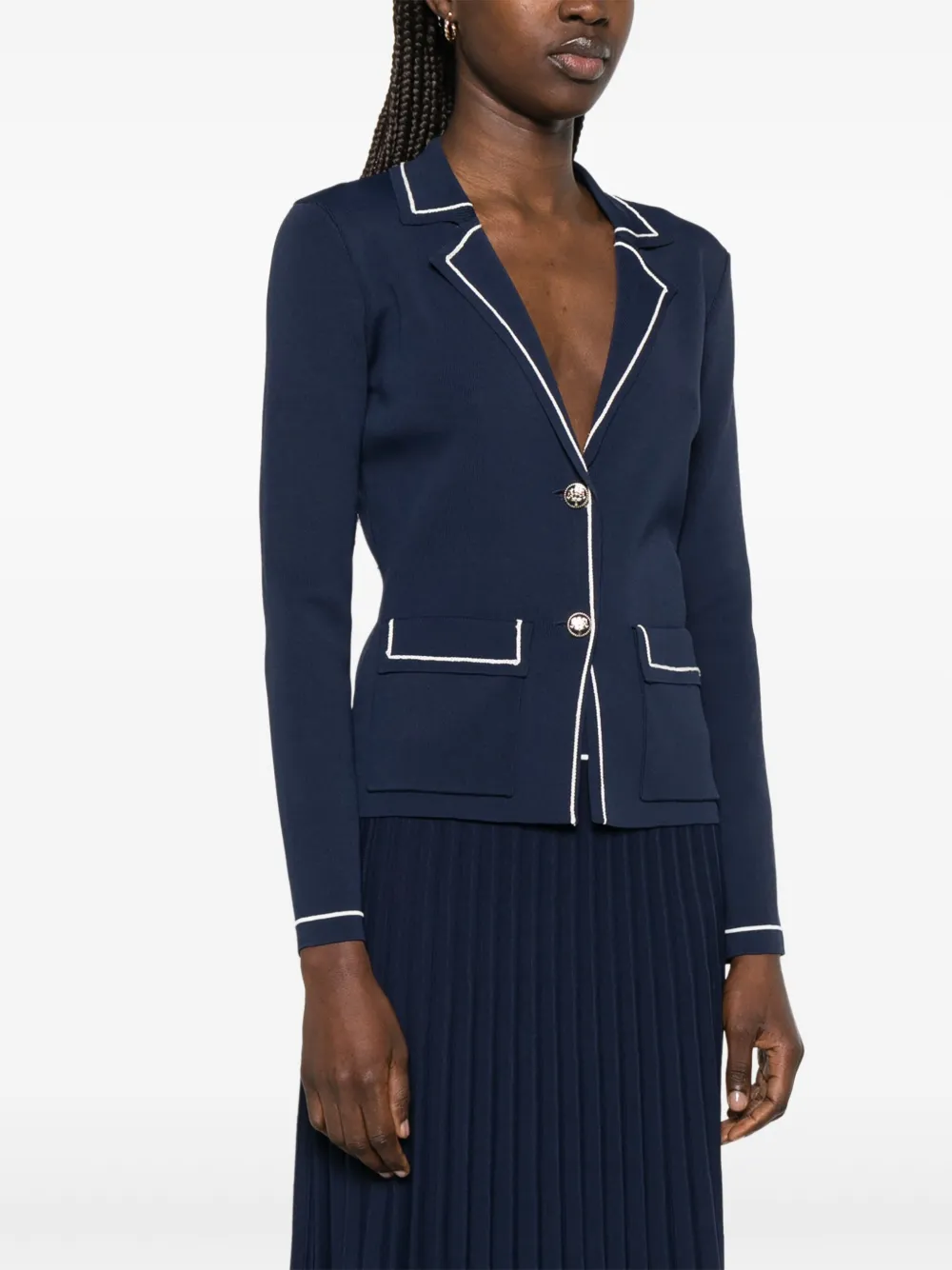 Blazer in maglia D46EI008EO0 MF049 ERMANNO FIRENZE Blue 
