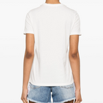 T-shirt manica corta con applicazioni D46EL034APEE3 MF212 ERMANNO FIRENZE Off white/cry 