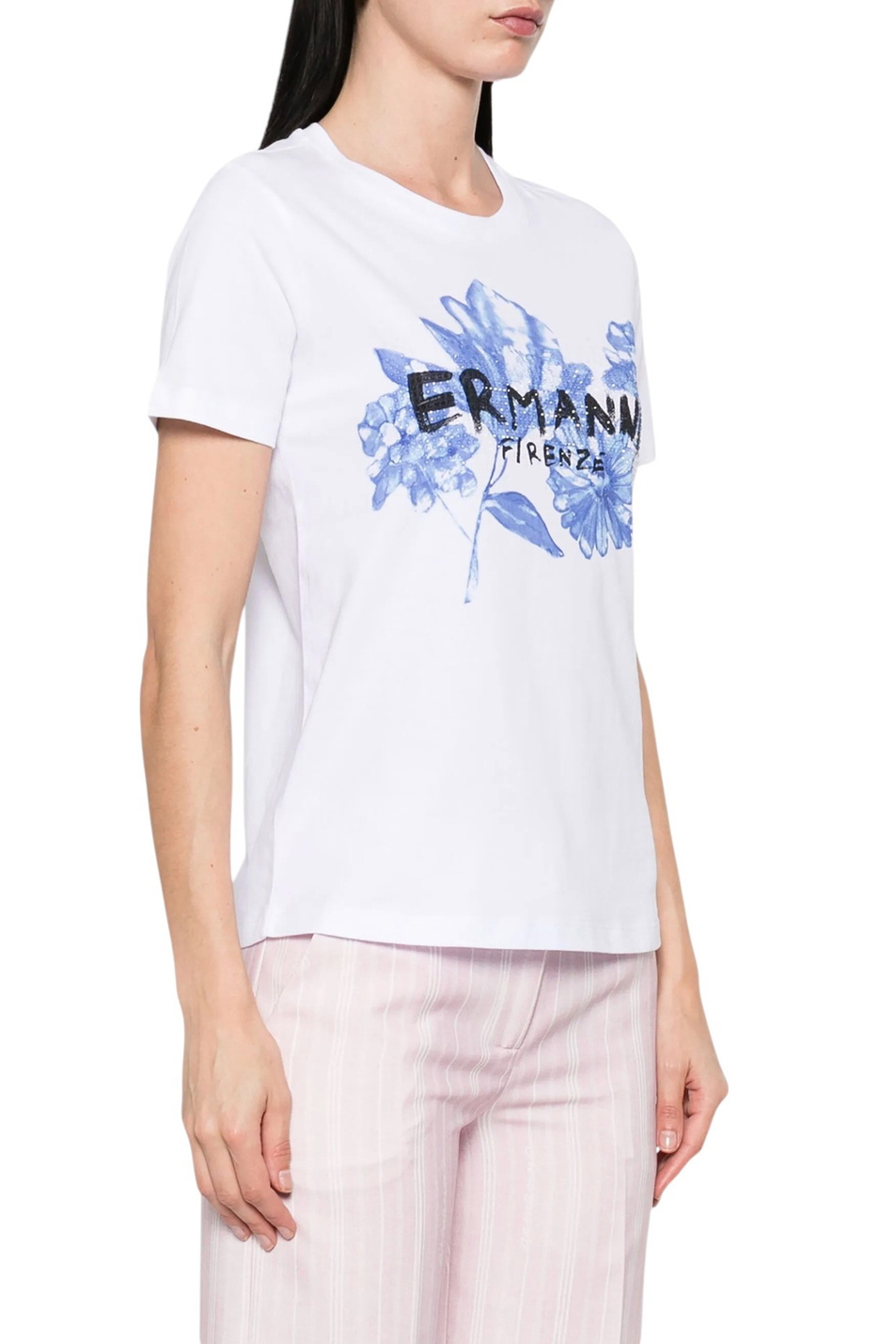 T-Shirt manica corta D46EL049EG5 MFA50 ERMANNO FIRENZE White 