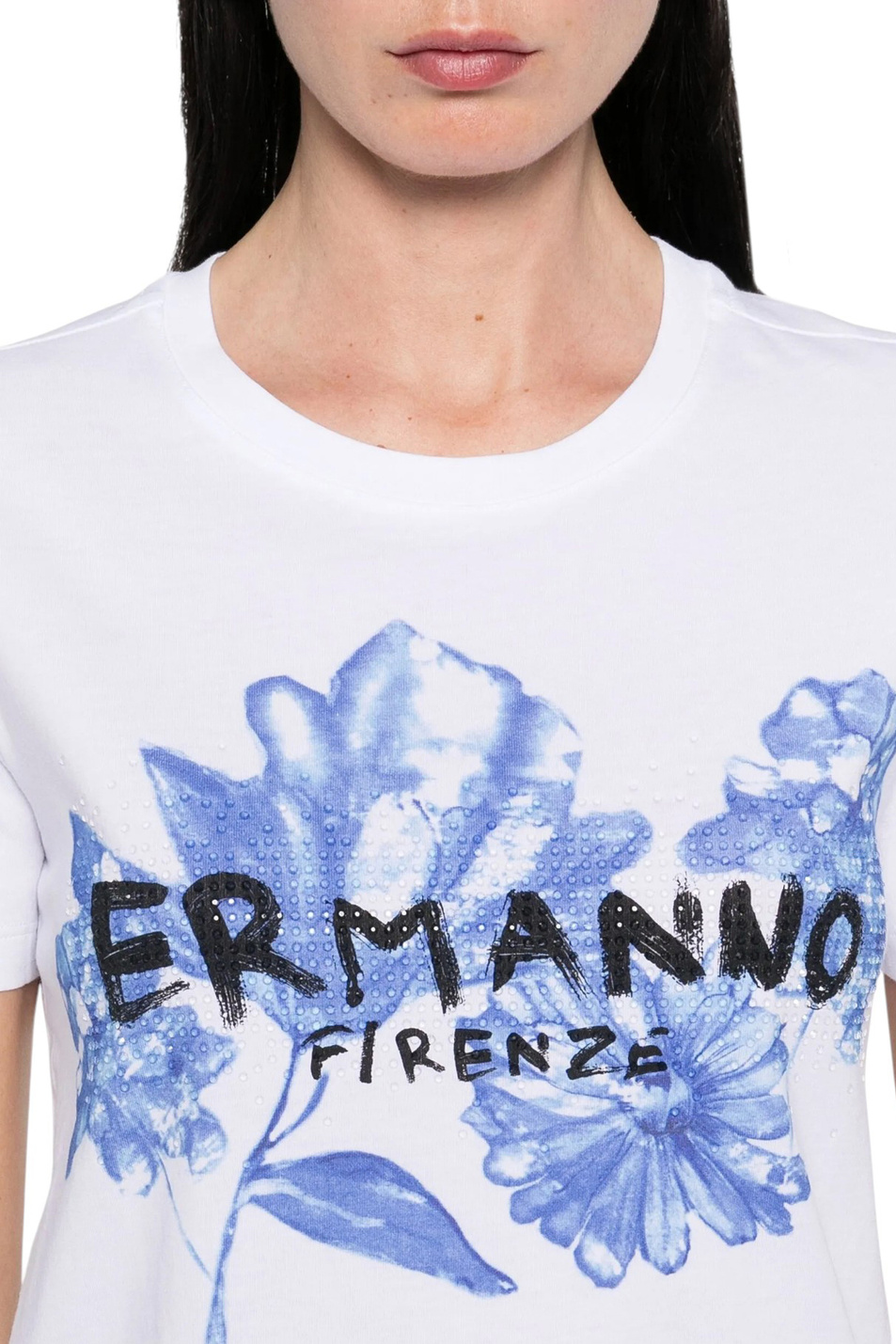 T-Shirt manica corta D46EL049EG5 MFA50 ERMANNO FIRENZE White 