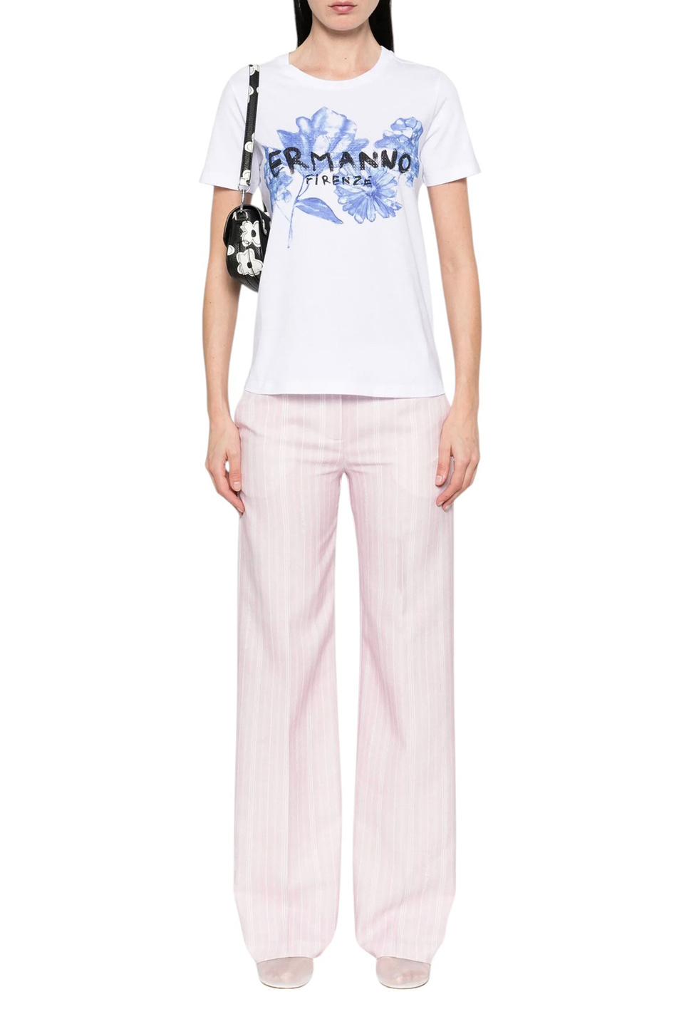 T-Shirt manica corta D46EL049EG5 MFA50 ERMANNO FIRENZE White 