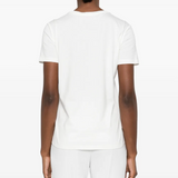T-Shirt manica corta con applicazioni D46EL050REE8 MFA42 ERMANNO FIRENZE White 