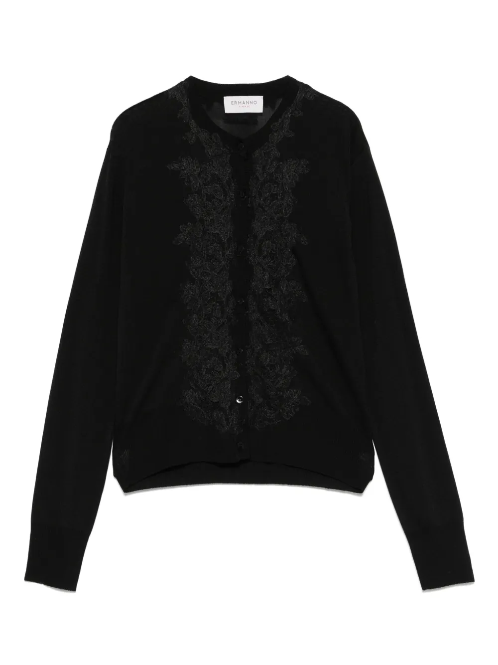 Cardigan con pizzo D46EN016EA2 MF099 ERMANNO FIRENZE Nero 