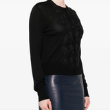 Cardigan con pizzo D46EN016EA2 MF099 ERMANNO FIRENZE Nero 