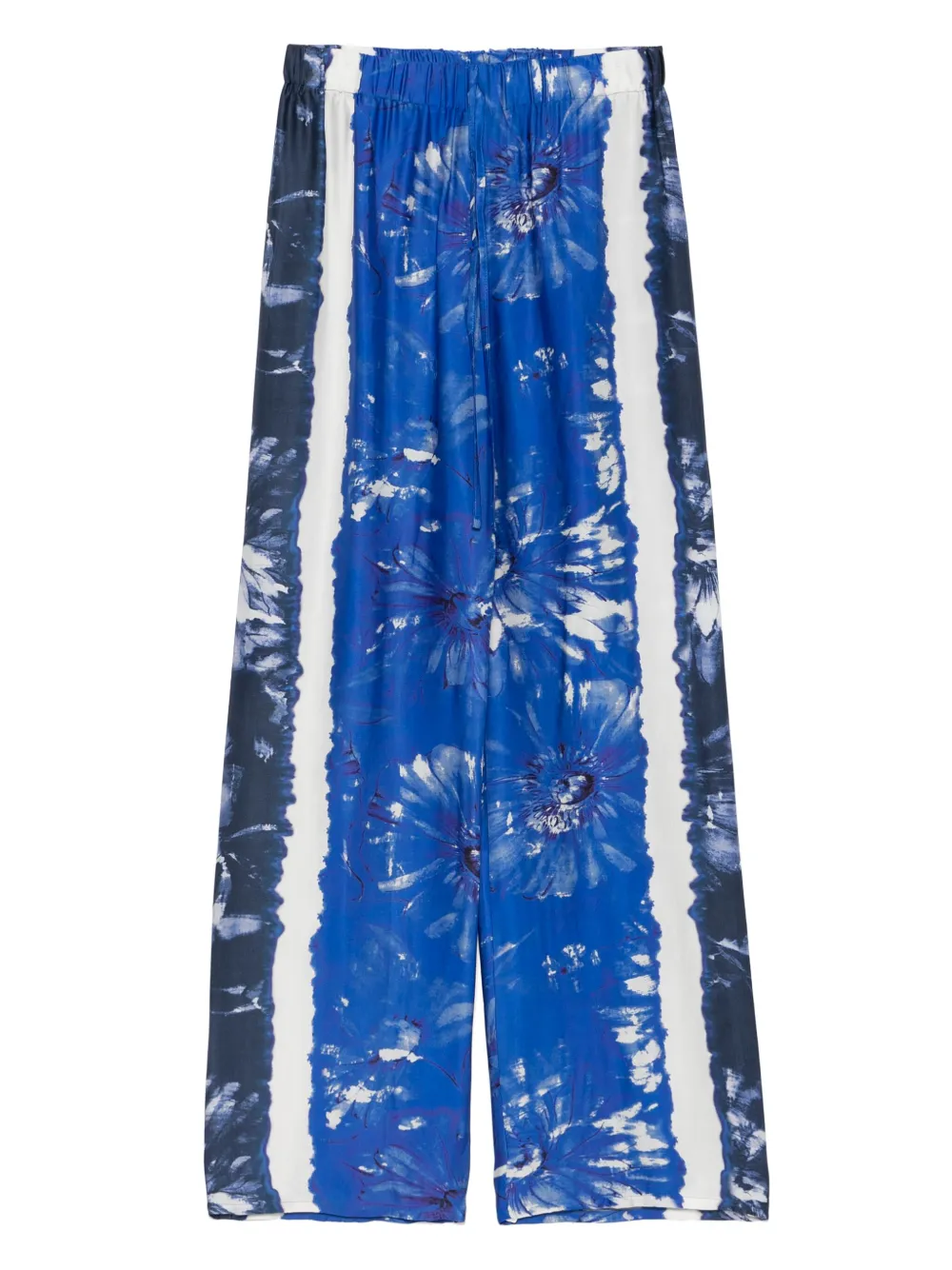 Pantaloni stampa floreale D46EP059ED2 MFA34 ERMANNO FIRENZE Blue 