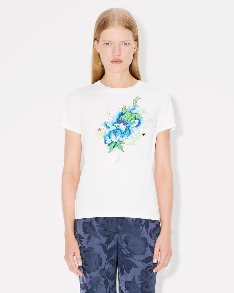 T-Shirt manica corta FF52TS1634SO 02 KENZO Blanc casse 
