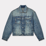 Giacca in jeans ricamata FF55DV3026I7 DS KENZO Medium stone 