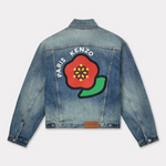Giacca in jeans ricamata FF55DV3026I7 DS KENZO Medium stone 