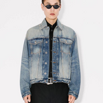 Giacca in jeans ricamata FF55DV3026I7 DS KENZO Medium stone 