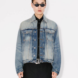Giacca in jeans ricamata FF55DV3026I7 DS KENZO Medium stone 