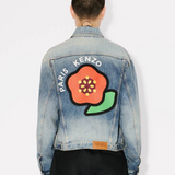 Giacca in jeans ricamata FF55DV3026I7 DS KENZO Medium stone 