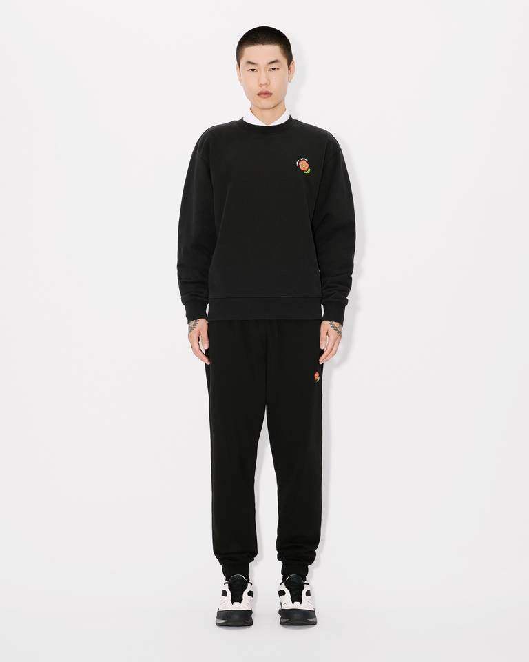 Jogger in jersey di cotone ricamato FF55PA8364MF 99J KENZO Black 