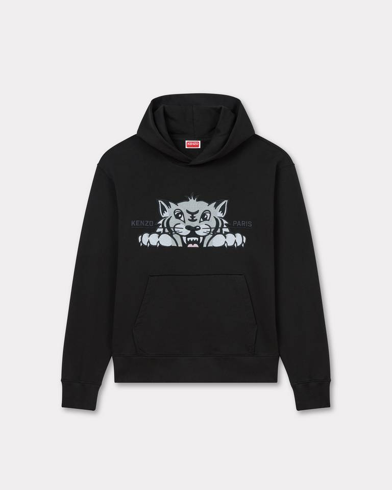 Felpa con cappuccio FF55SW2644MF 99J KENZO Black 