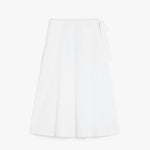 Gonna in popeline di cotone 2515101032 004 MAX MARA WEEKEND Off white 