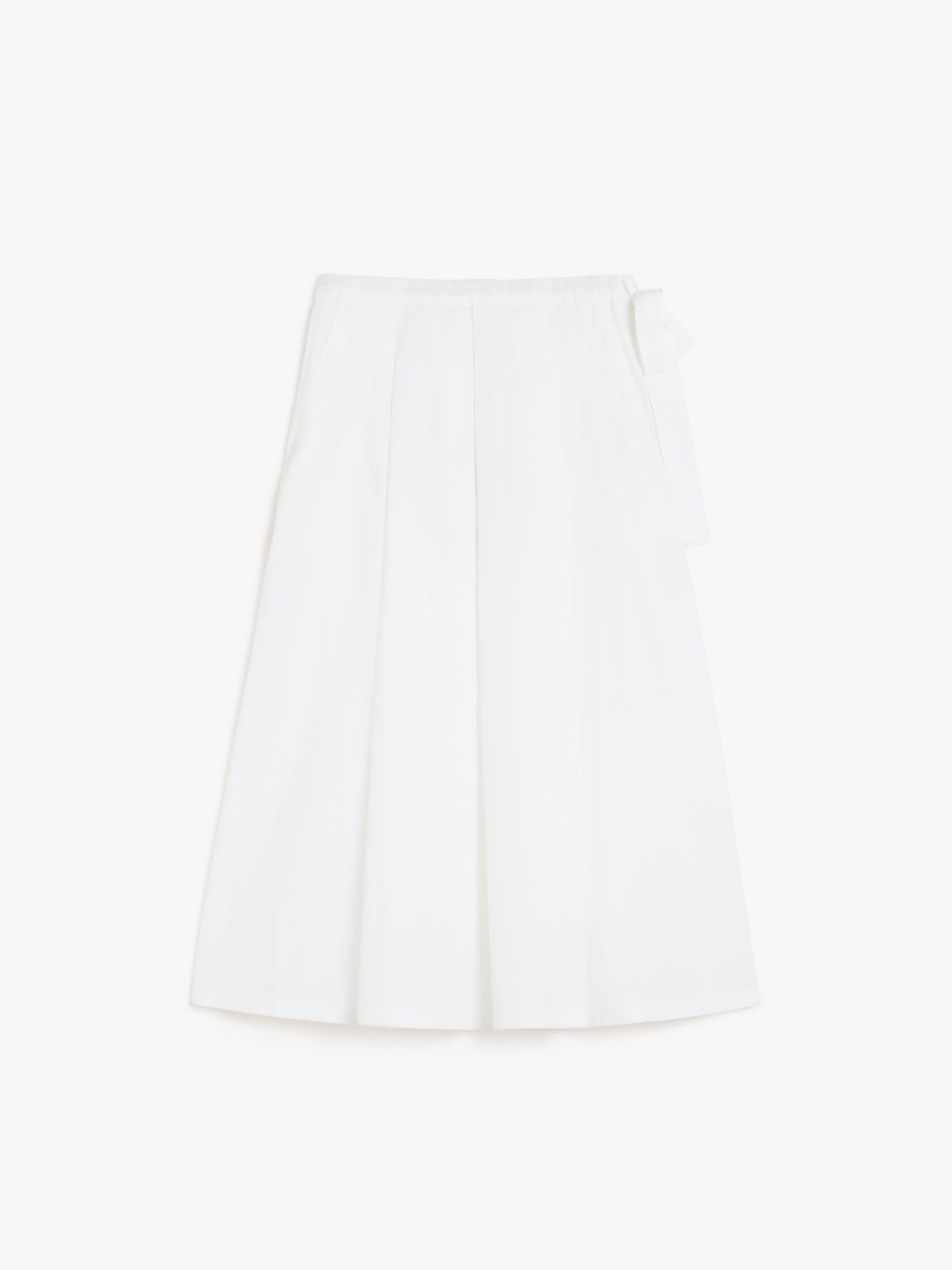Gonna in popeline di cotone 2515101032 004 MAX MARA WEEKEND Off white 