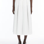 Gonna in popeline di cotone 2515101032 004 MAX MARA WEEKEND Off white 