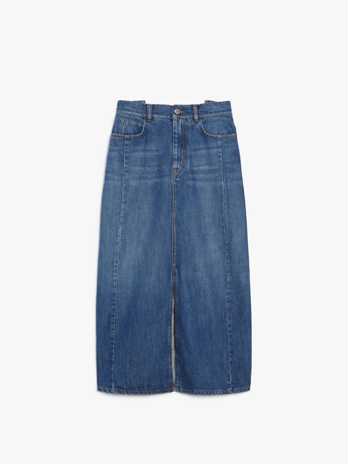 Gonna lunga in denim 2515101061 008 MAX MARA WEEKEND Blu 