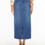 Gonna lunga in denim 2515101061 008 MAX MARA WEEKEND Blu 