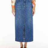 Gonna lunga in denim 2515101061 008 MAX MARA WEEKEND Blu 