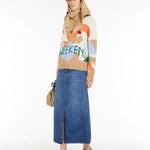 Gonna lunga in denim 2515101061 008 MAX MARA WEEKEND Blu 