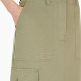 Gonna lunga in canvas di cotone 2515101071 002 MAX MARA WEEKEND Verde 