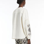 Camicia coreana in lino 2515111122 022 MAX MARA WEEKEND Ecrù 
