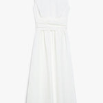 Abito senza spalline in cotone 2515221036 016 MAX MARA WEEKEND Bianco 